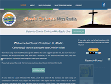 Tablet Screenshot of classicchristianhitsradio.com